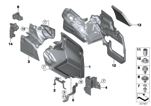 2018 BMW 440i Hex Bolt Diagram for 07119907416