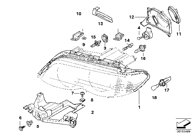 2003 BMW X5  Covering Cap Diagram for 63126931137