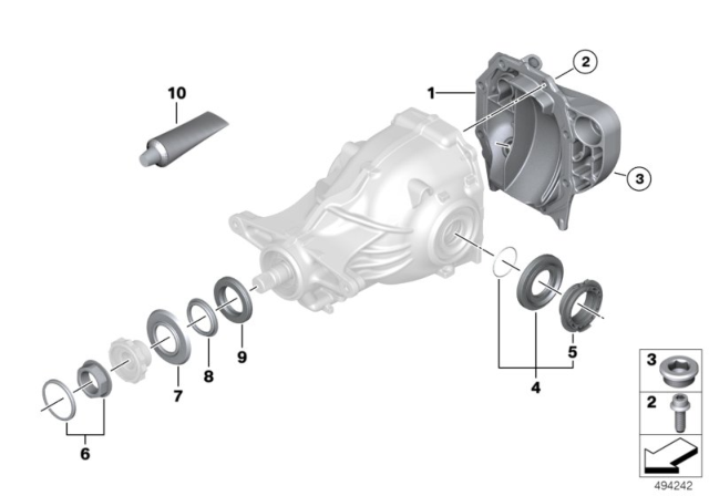 2020 BMW 750i xDrive  Repair Kit Bellows Diagram for 32106876979
