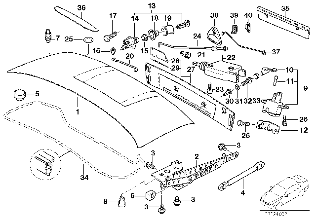 2000 BMW Z3 M  Connection Rod Diagram for 51242492171