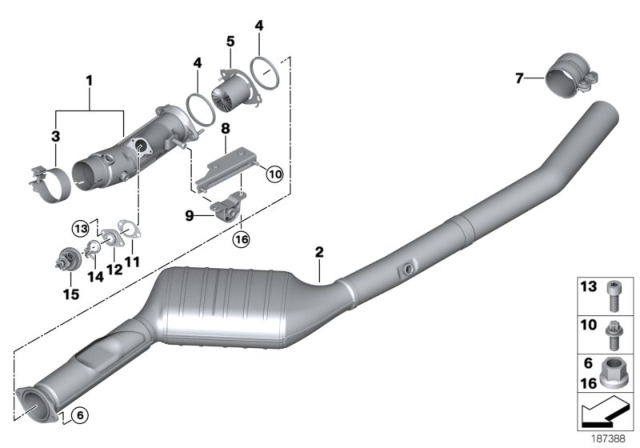 2011 BMW X5  Isa Screw Diagram for 18307812172