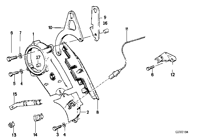1982 BMW 528e  Covering Lower Diagram for 11141271862