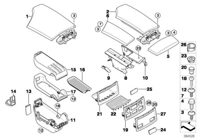 2006 BMW 530xi  Fillister Head Screw Diagram for 07147122391