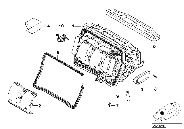 2003 BMW M3 Profile-Gasket Diagram for 64118372795