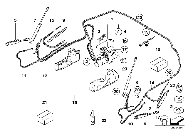 2008 BMW 128i Relay Changer Salmon Red Diagram for 12631742690