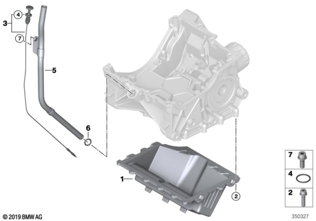 2018 BMW i3  Dipstick Diagram for 11438528935
