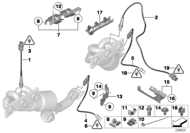 2011 BMW X3  Holder Diagram for 11787589136