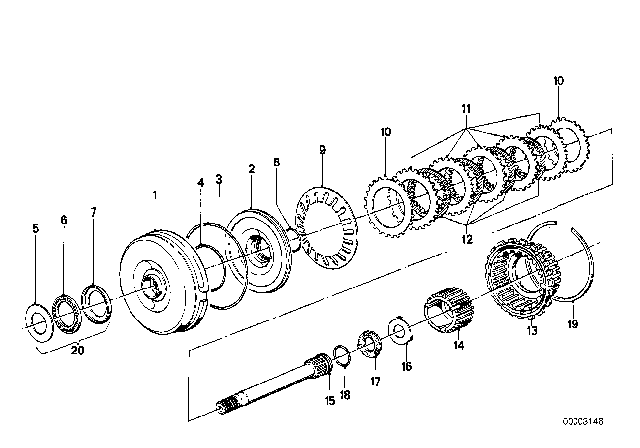 1978 BMW 320i O-Ring Diagram for 24341422152