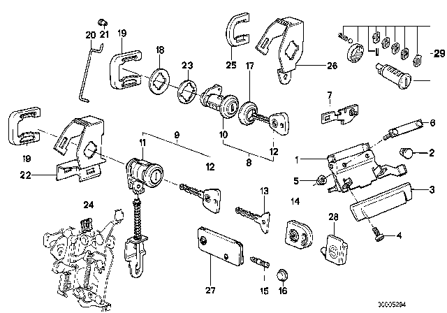 1986 BMW 528e  Bulb Diagram for 32321151012