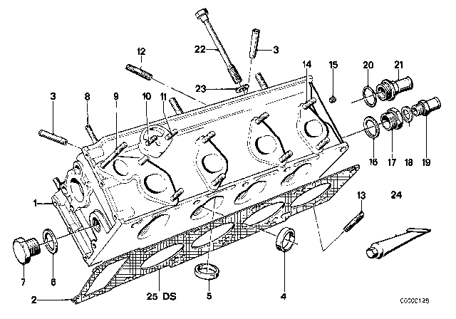 1981 BMW 320i  Stud Bolt Diagram for 07129908134