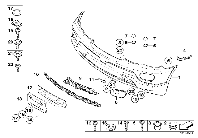 2003 BMW X5  Hex Bolt With Washer Diagram for 07147151867
