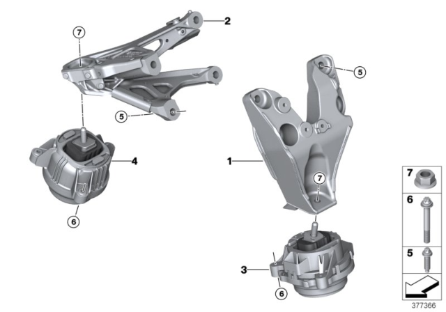 2016 BMW M4  Asa Screw, Self-Tapping Diagram for 07129907250