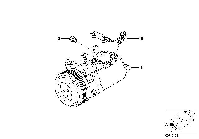 1999 BMW 323i  Temperature Switch Diagram for 64528375442