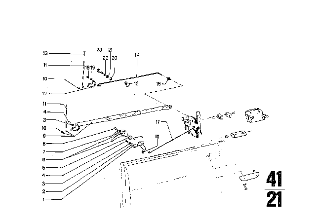1976 BMW 3.0Si  Conical Screw Diagram for 51211800790