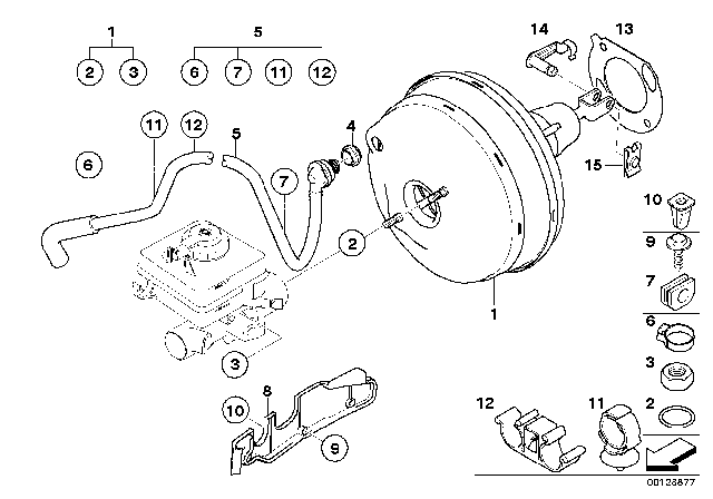 2005 BMW 645Ci  Tubing Support Diagram for 34336760714