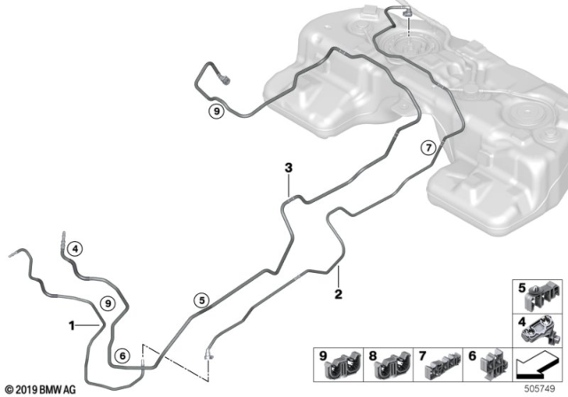 2020 BMW X5 CLIP Diagram for 16127465194