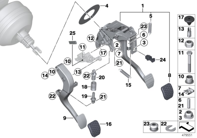 2020 BMW 430i  Module, Clutch Switch Diagram for 35426876898