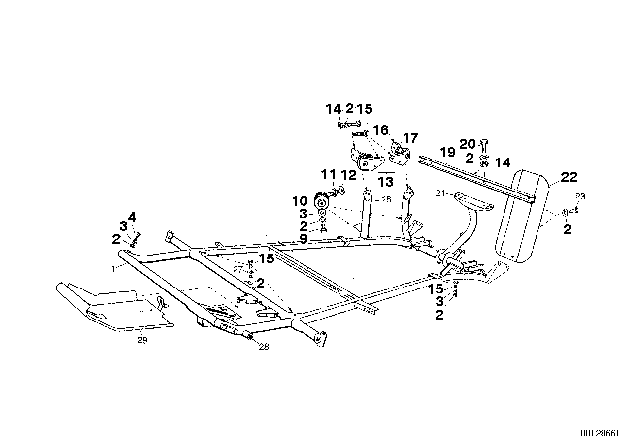 1957 BMW Isetta  Hex Bolt Diagram for 07119902088