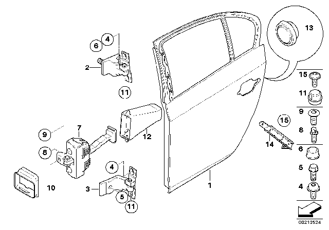 2010 BMW M5 Cap Nut Diagram for 51217040551