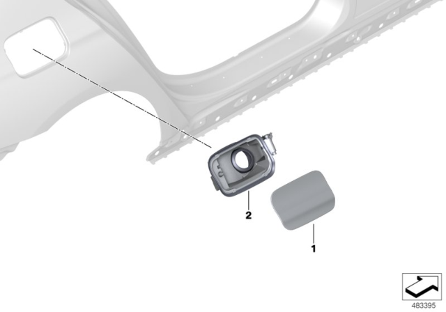 2020 BMW 745e xDrive  Cover Pot Diagram for 51177358679