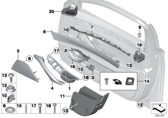 2013 BMW 535i xDrive Cover, Mirror Triangle, Left Diagram for 51337182013