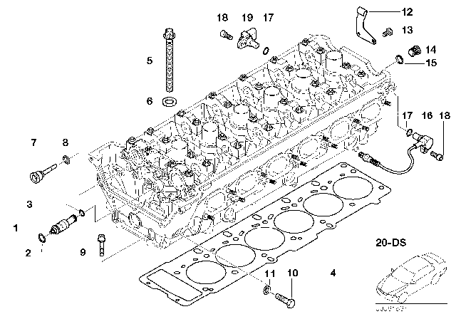 2002 BMW Z3 M Gasket Ring Diagram for 07119903546