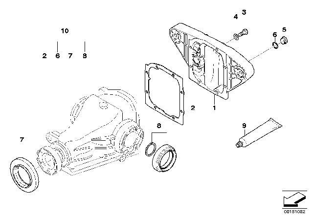 1996 BMW 750iL Transmission Cover Diagram for 33111214615