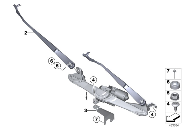 2016 BMW X3  Oval-Head Screw/Washer Assembly Diagram for 07149205320