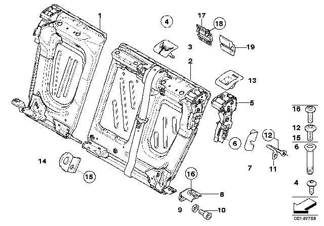 2009 BMW 328i  Support Diagram for 52207118701