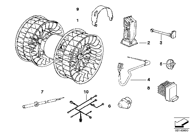 1993 BMW 318is Socket Housing Diagram for 61138377762
