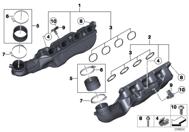 2017 BMW M6 Isa Screw Diagram for 11617604825