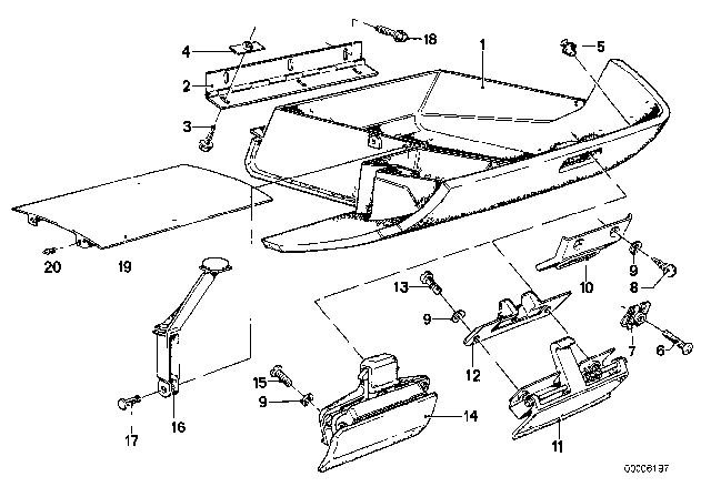 1980 BMW 320i  Joint Link Diagram for 51161822093