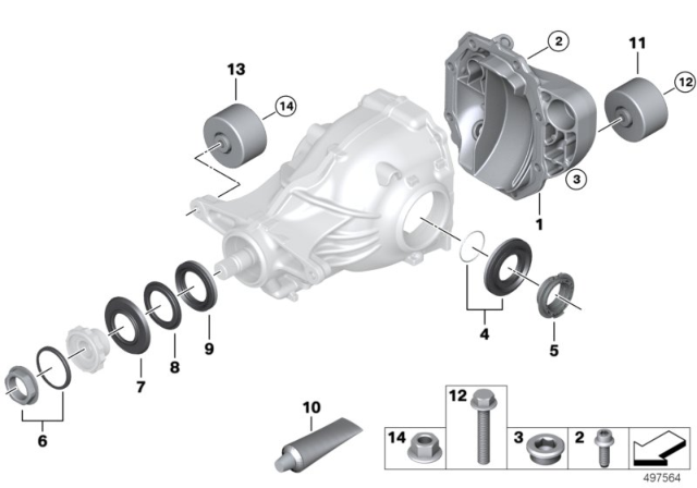 2016 BMW 528i xDrive  Cover, Rear Diagram for 33117573814