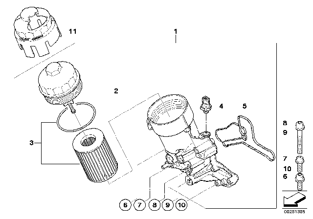2009 BMW M3  Gasket Diagram for 11427838276