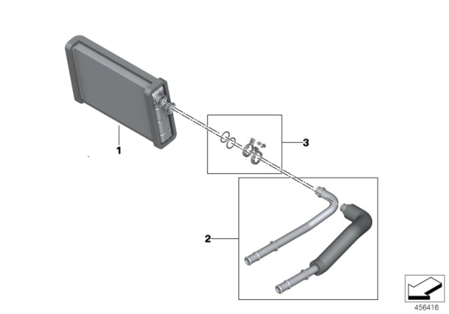 2020 BMW X5  HEAT EXCHANGER Diagram for 64119460558