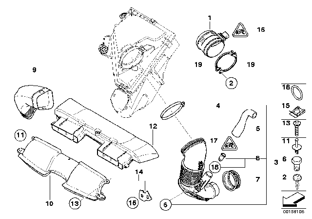 2011 BMW 335d  Suction Hood Diagram for 13717791985