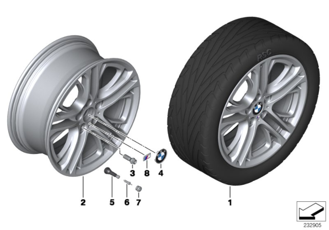 2011 BMW X5 Retrofit Kit, Wheel Arch Extensions Diagram for 51770421056