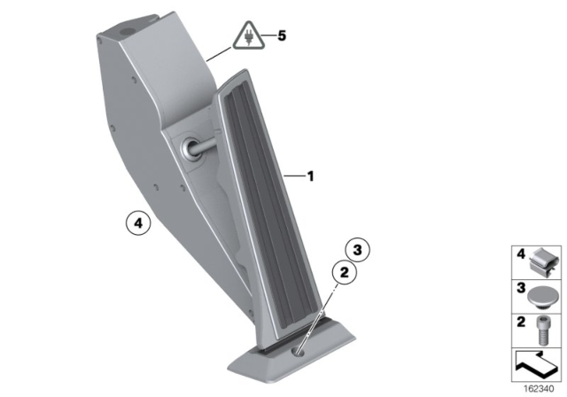 2006 BMW M6  Accelerator.Pedal Module, Manual Gearbox Diagram for 35426860000