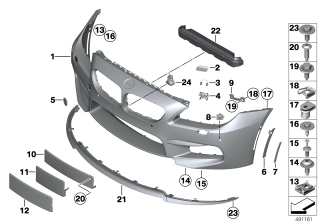 2016 BMW M6 Shock Absorber, Center Diagram for 51118057219
