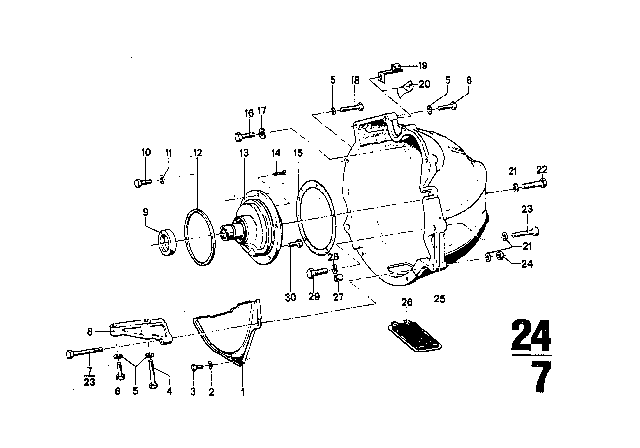 1974 BMW 3.0CS  Hex Bolt Diagram for 07119905161
