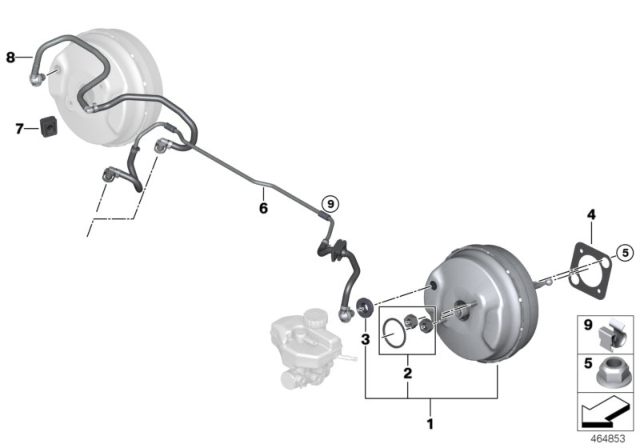 2017 BMW Alpina B7  Vacuum Pipe Diagram for 11668602031