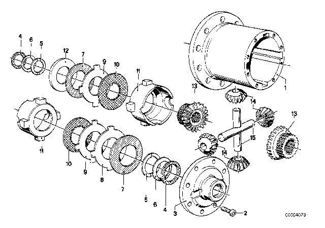 1980 BMW 733i  Inner Disc Diagram for 33141210626