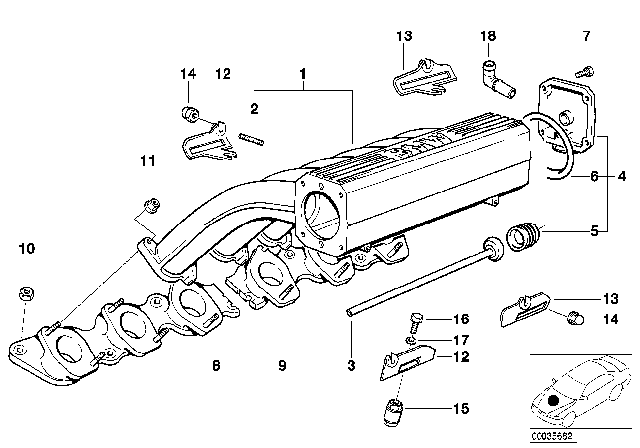 1998 BMW 750iL  Support Diagram for 11611741308