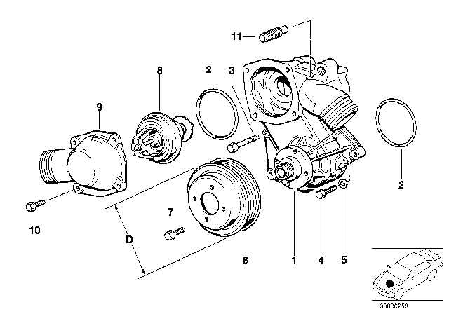 1991 BMW 750iL Vent Screw Diagram for 11531710495
