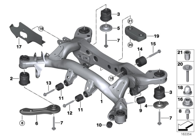 2007 BMW 328i  Push Rod Left Diagram for 33326766053