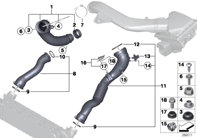 2015 BMW M235i Pre-Formed Seal Diagram for 11618506782
