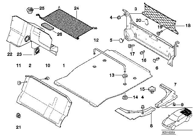1997 BMW 740i  Battery Wiring Cap Diagram for 51478206645