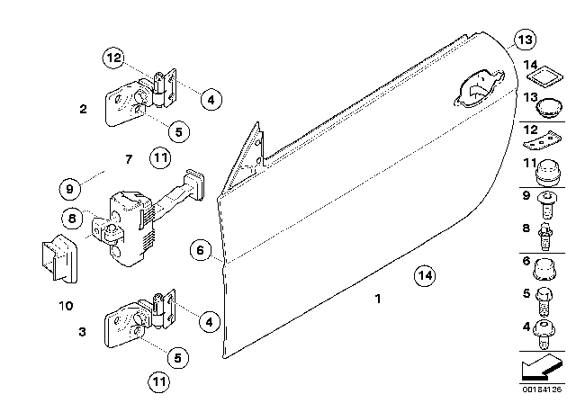 2005 BMW 645Ci Blind Plug Diagram for 51337114616