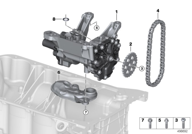 2020 BMW 430i xDrive  Chain Diagram for 11417636187