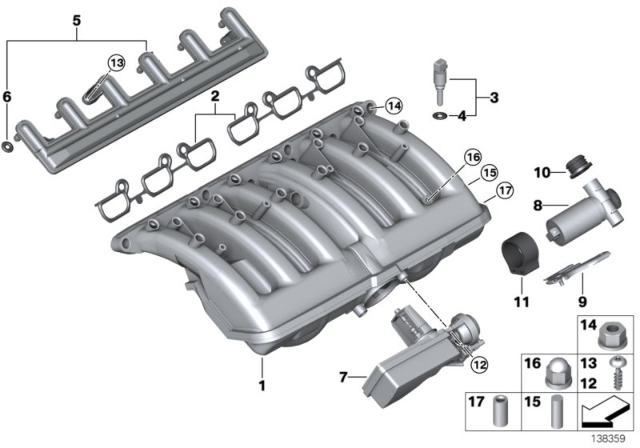 2001 BMW X5  Rubber Grommet Diagram for 11611437453